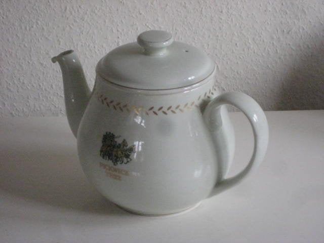 Douwe Egberts theepotje mintkleur, Ophalen of Verzenden, Gebruikt