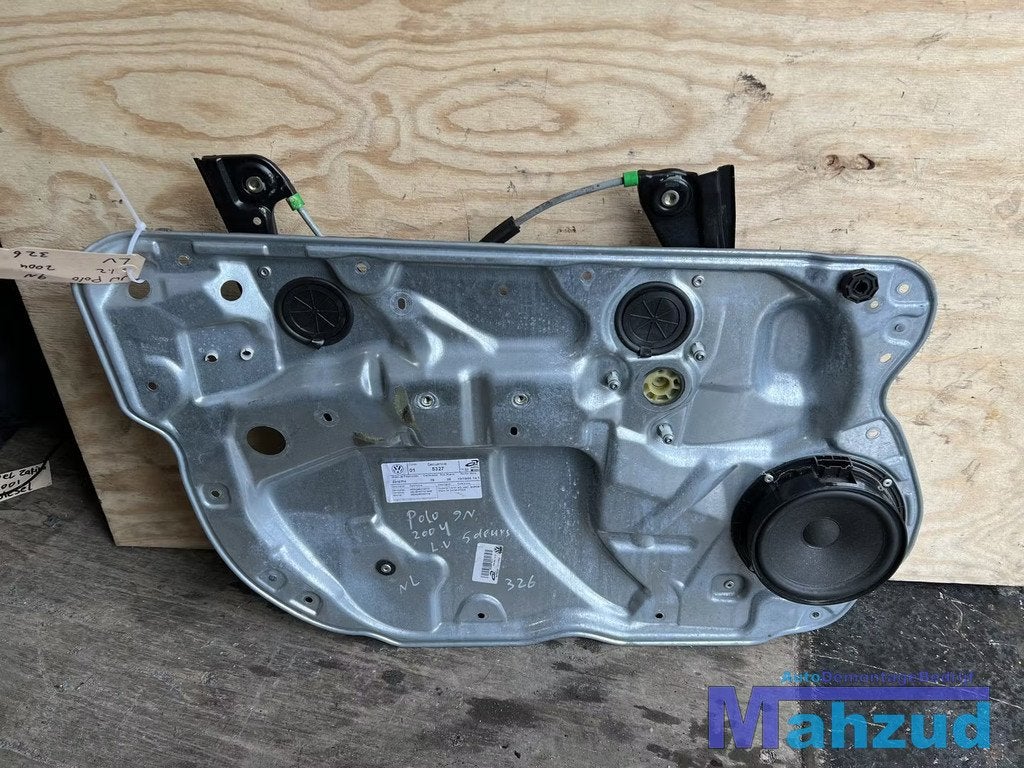 VW POLO 9N 9N2 9N3 Links voor raam mechaniek mechanisme 2003, Auto-onderdelen, Ruiten en Toebehoren, Gebruikt, Volkswagen, Volkswagen AG
