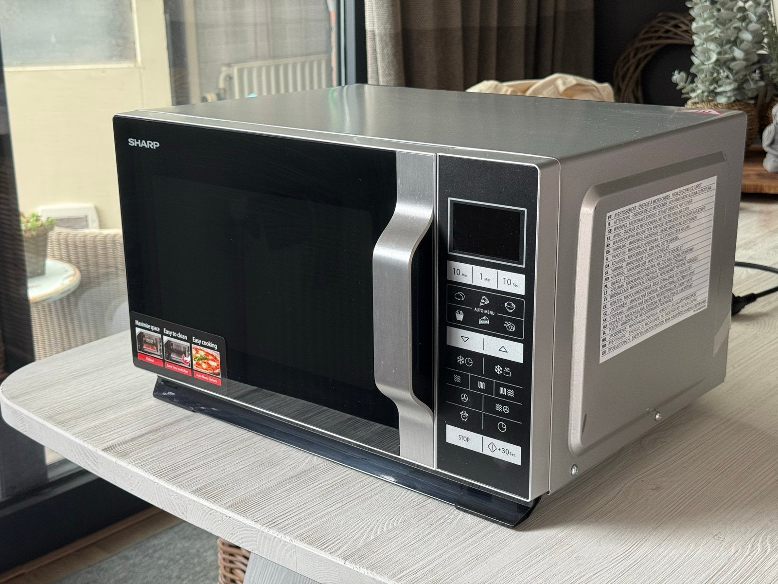 Sharp R860 Combimagnetron - Zo goed als nieuw, Ophalen, Zo goed als nieuw, Draaiplateau, 45 tot 60 cm