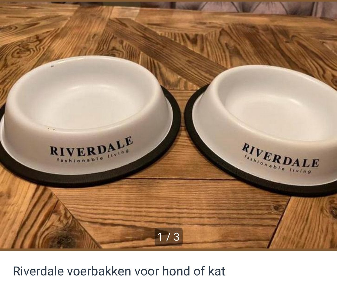 2 Riverdale drink of voerbakken, Ophalen of Verzenden