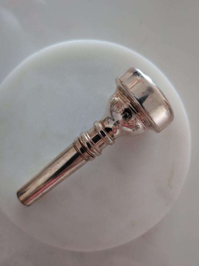 Vincent Bach 3E cornetmondstuk - Zilver, Ophalen of Verzenden, Gebruikt