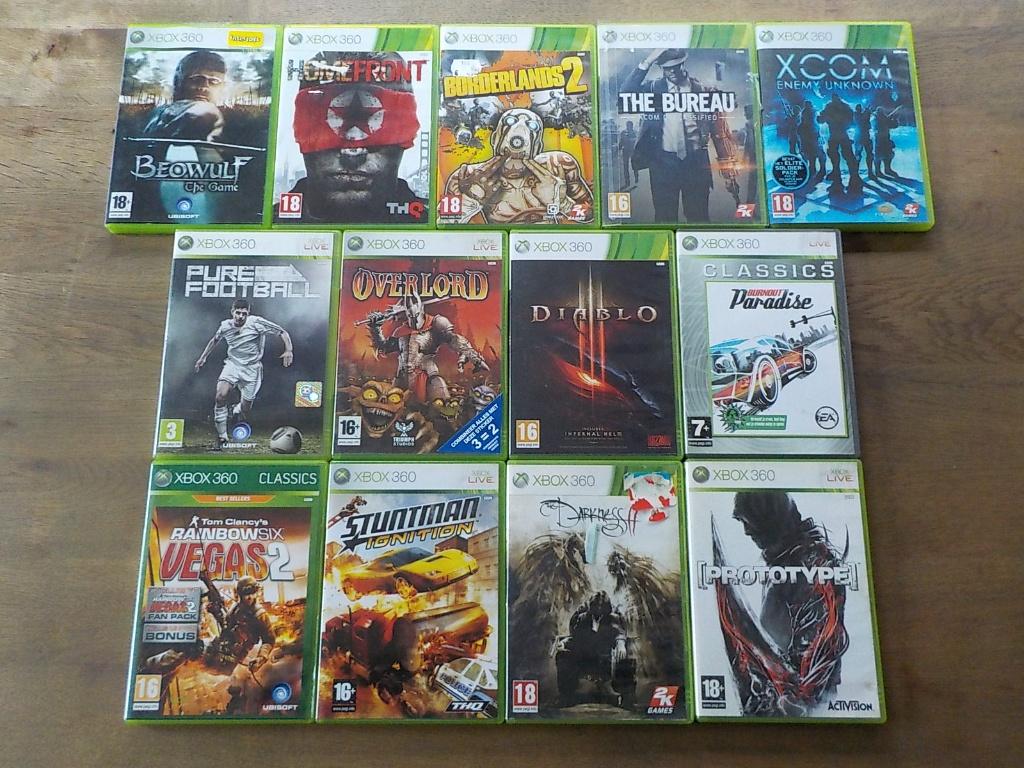mooie verzameling van 13 Xbox 360 spellen, Spelcomputers en Games, Avontuur en Actie, 1 speler, Ophalen of Verzenden, Zo goed als nieuw