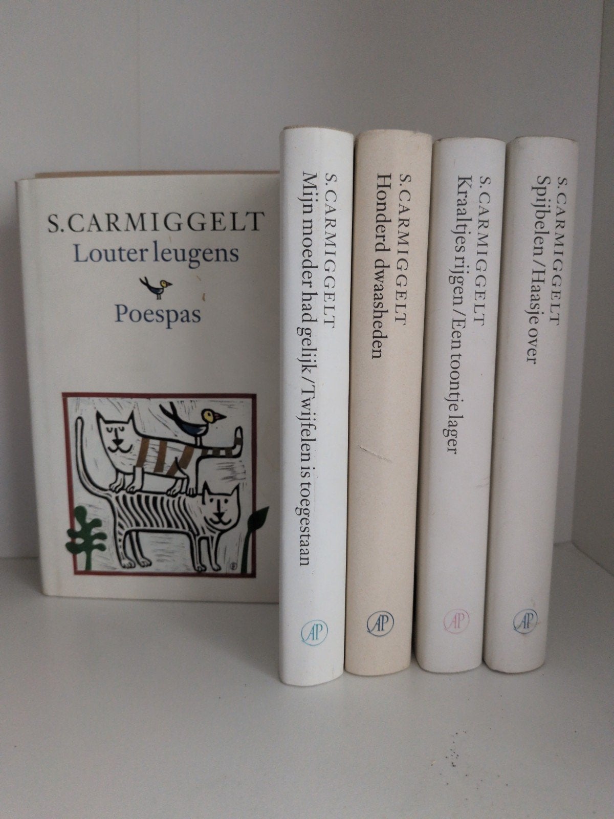 Simon Carmiggelt - set van 5 bundeltjes, Ophalen of Verzenden, Zo goed als nieuw, Simon Carmiggelt