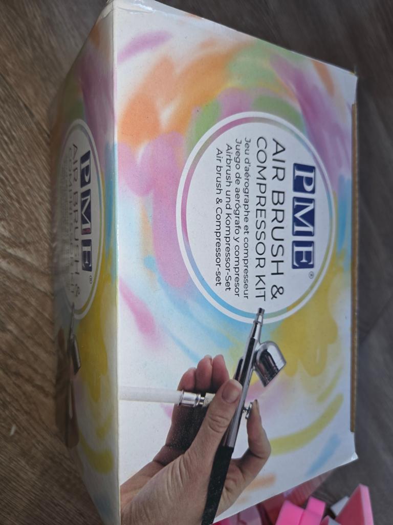 PME Airbrush & Compressor Kit - Nooit gebruikt, Ophalen