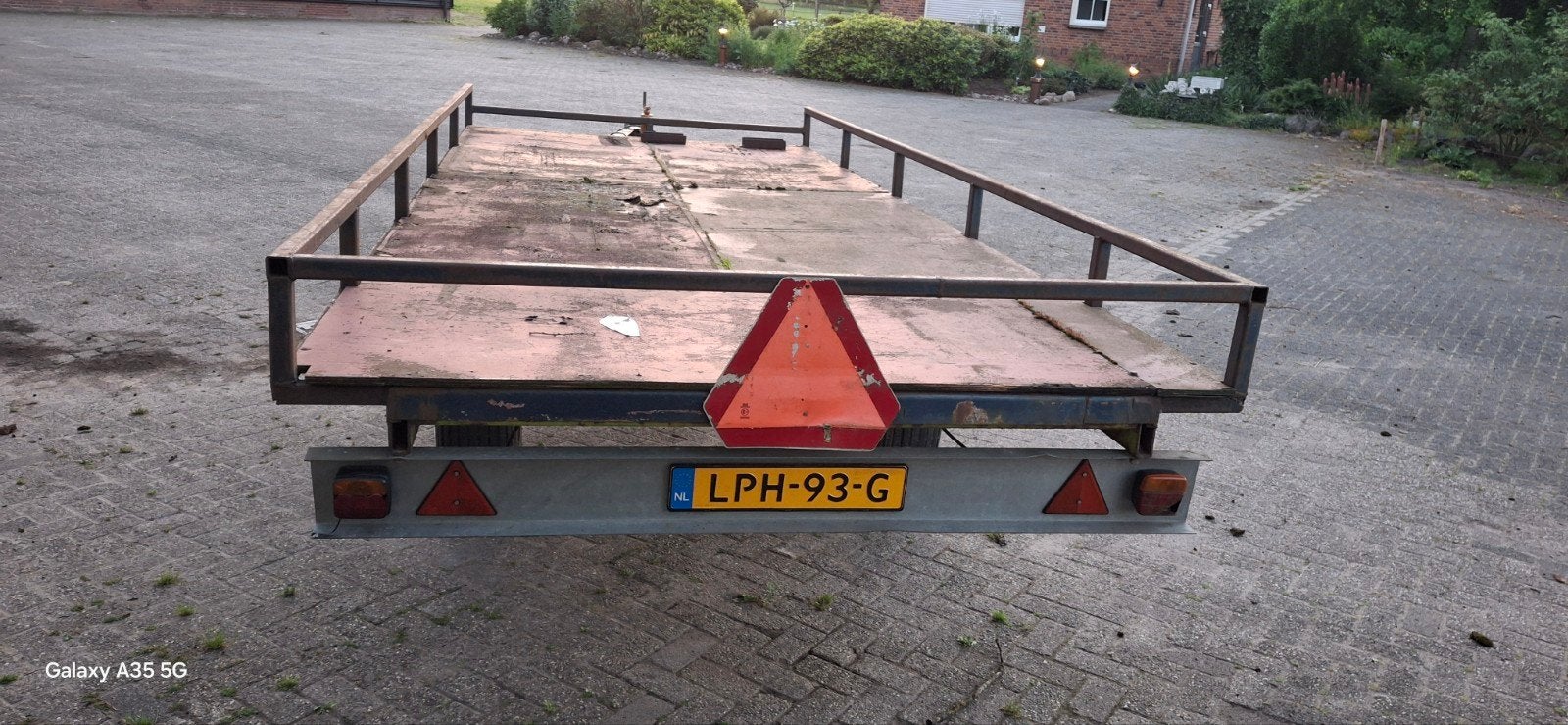 Robuuste aanhanger met kenteken - Ideaal voor transport, Ophalen of Verzenden, Gebruikt