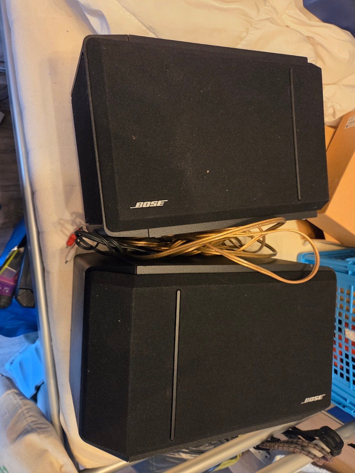 Bose 301 Series IV Direct/Reflecting Stereo Luidsprekers, Ophalen, Stereo speakers, Gebruikt, Inclusief kabels