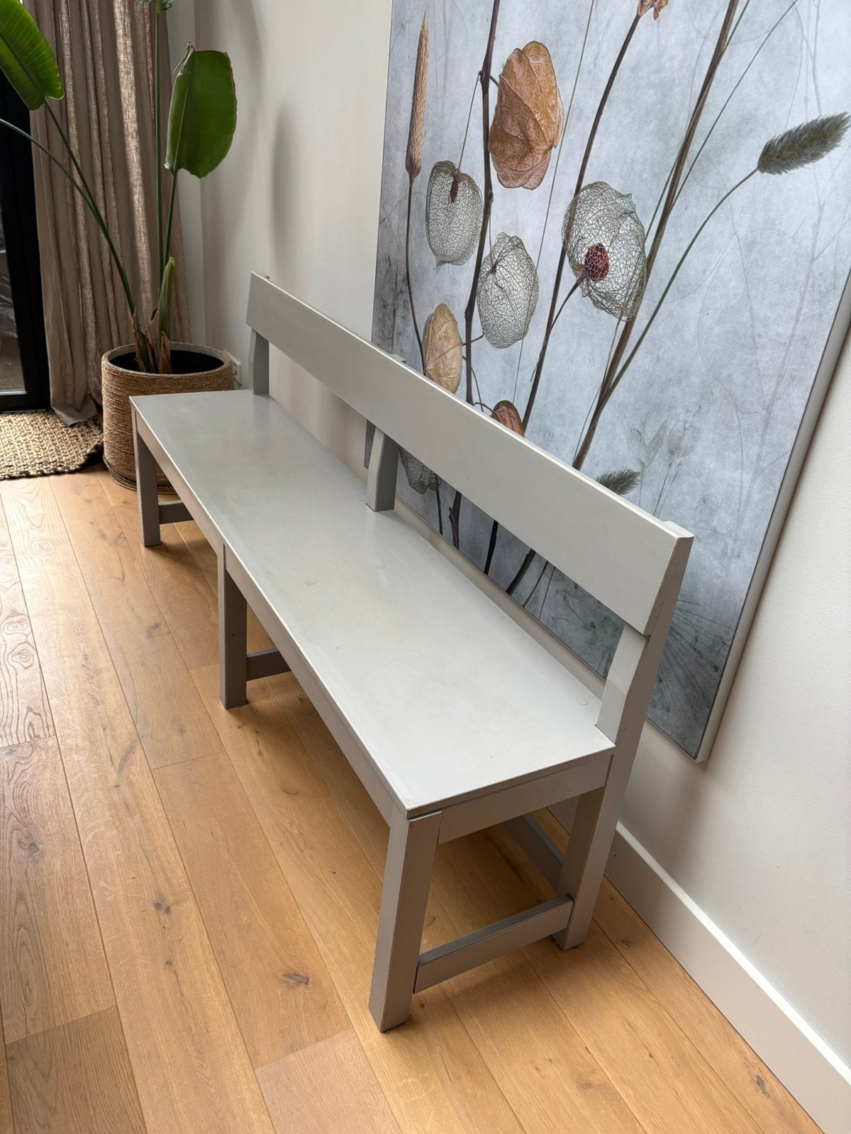 Houten eetkamerbank, Huis en Inrichting, Ophalen, Gebruikt, Minder dan 75 cm, 150 tot 200 cm