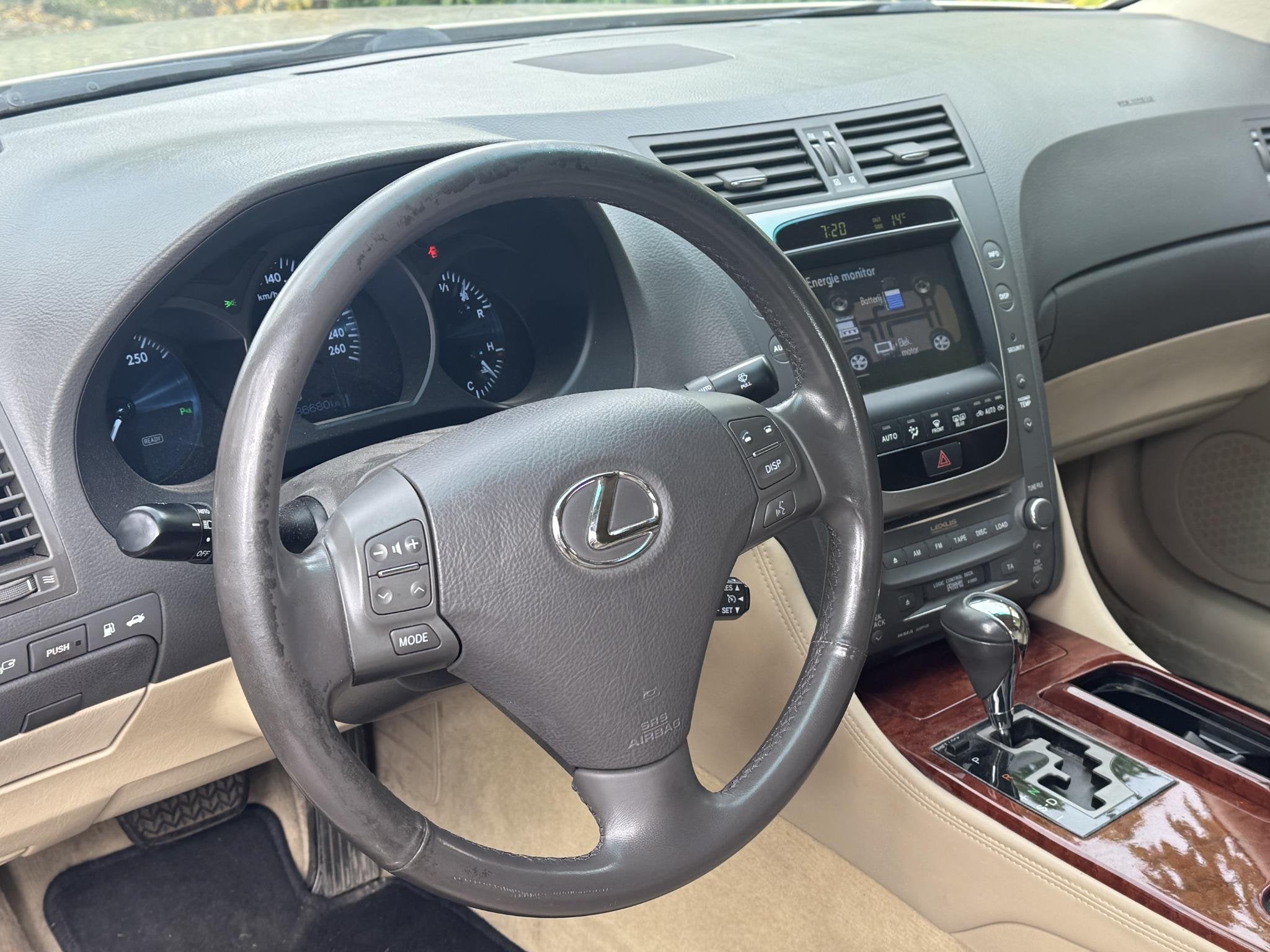 Lexus GS 450h V6 *1ste-eigenaar *NAP *Stoelverwarming, Auto's, Achterwielaandrijving, Gebruikt, 2000 kg, Beige