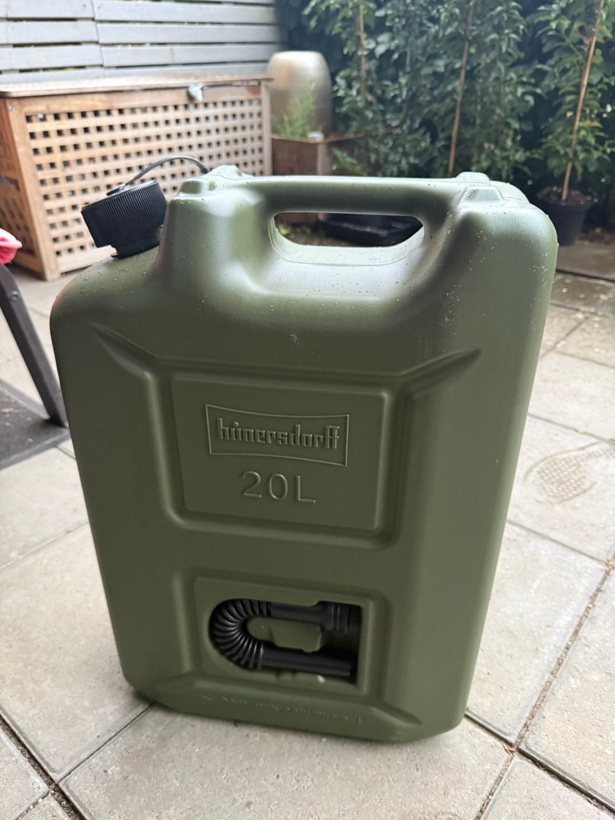 Nieuwe Hünersdorff Jerrycan 20L - Groen, Caravans en Kamperen, Ophalen of Verzenden, Nieuw