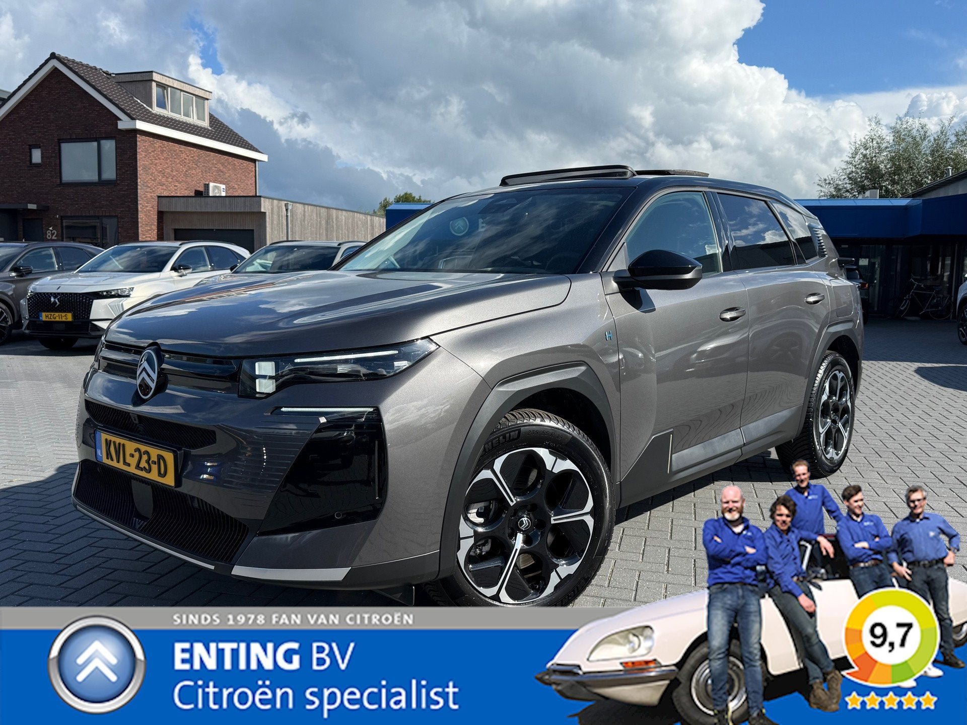Citroen C5 AIRCROSS 1.6 Plug-In Hybrid 195 MAX SCHUIFDAK, Auto's, 1849 kg, Euro 6, 150 pk, C5 Aircross