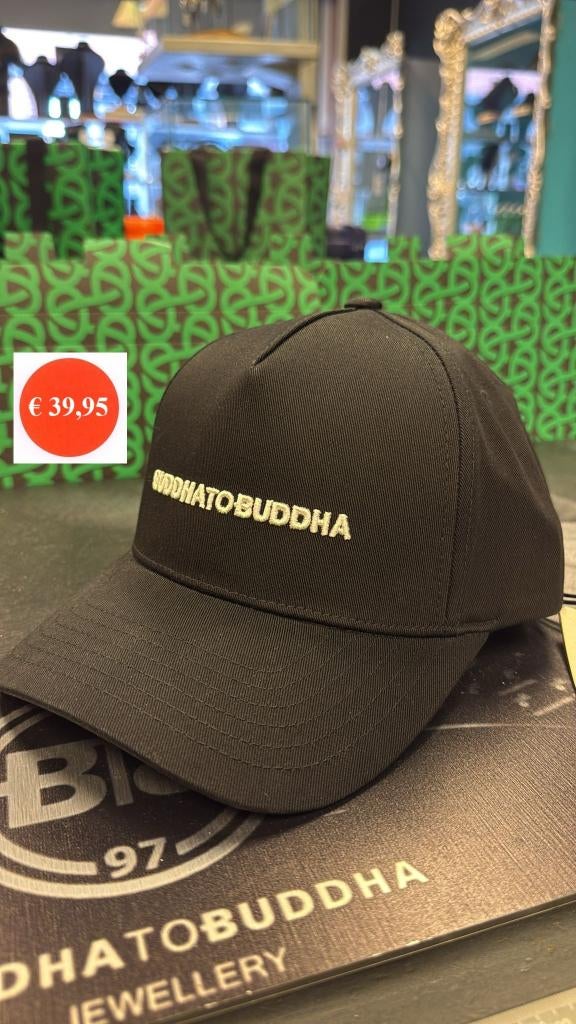 BUDDHA TO BUDDHA CAP € 39,95, Sieraden, Tassen en Uiterlijk, Armbanden, Ophalen of Verzenden, Nieuw, Zwart, Overige materialen