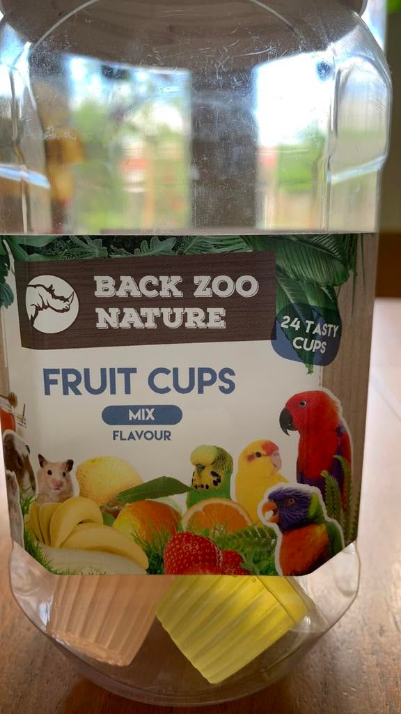 Fruit cups - back zoo nature, Dieren en Toebehoren, Ophalen of Verzenden, Nieuw, Eten en Drinken