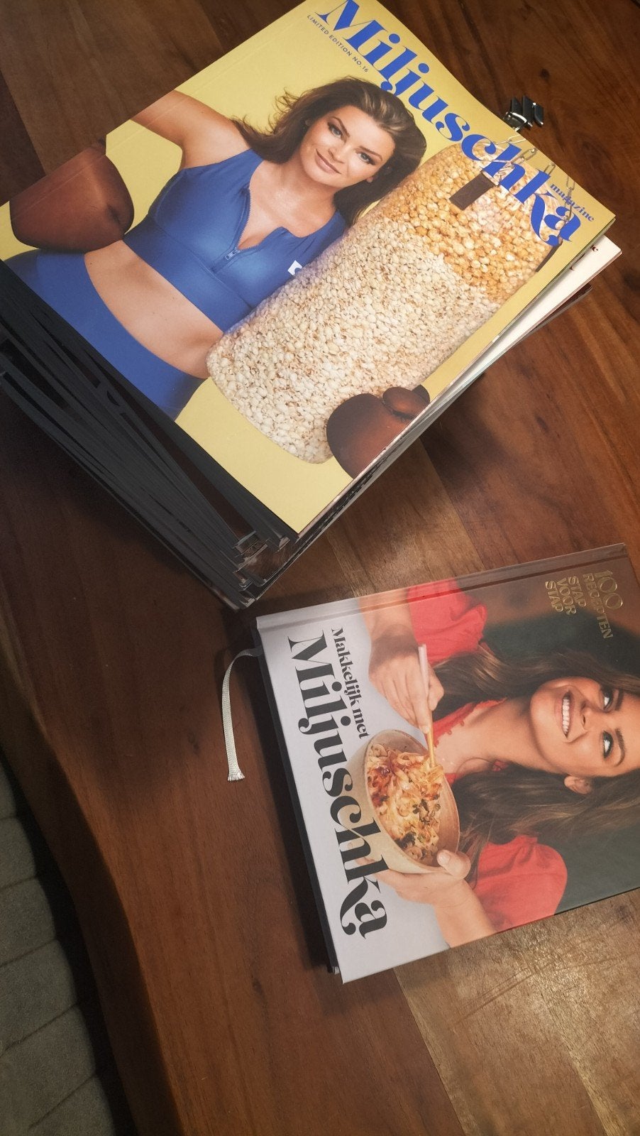Miljuschka Magazine complete collectie + kookboek, Miljuschka Witzenhausen, Overige typen, Ophalen of Verzenden, Zo goed als nieuw