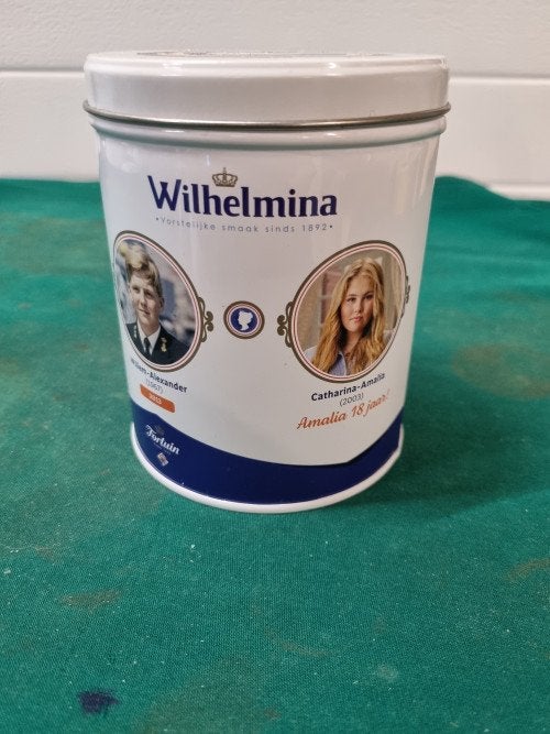 blik wilhelmina rond, Verzamelen, Blikken, Ophalen of Verzenden