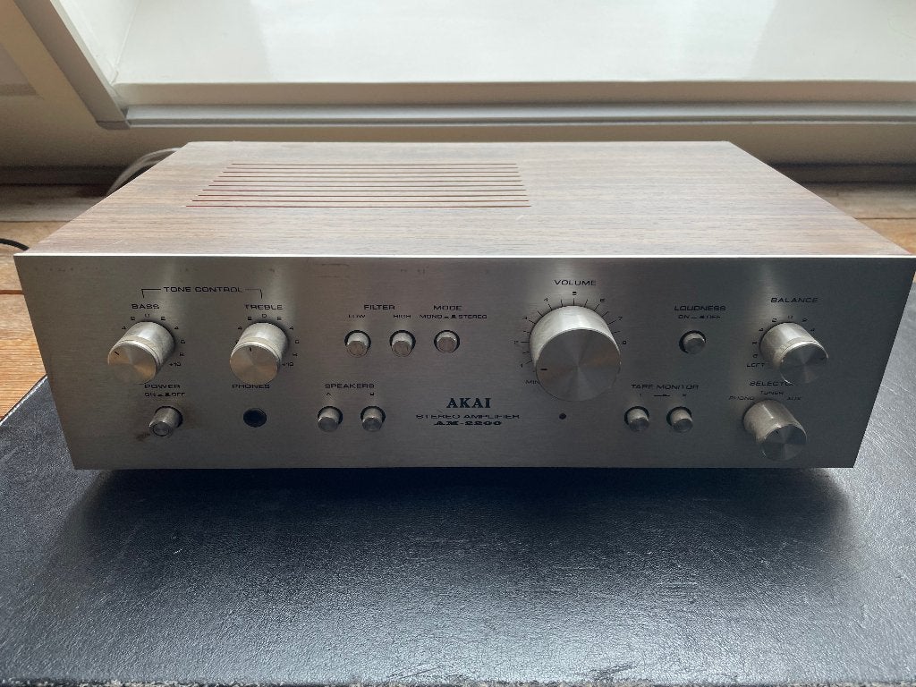 Akai versterker AM-2200, Gebruikt, Ophalen, Overige merken, Minder dan 60 watt