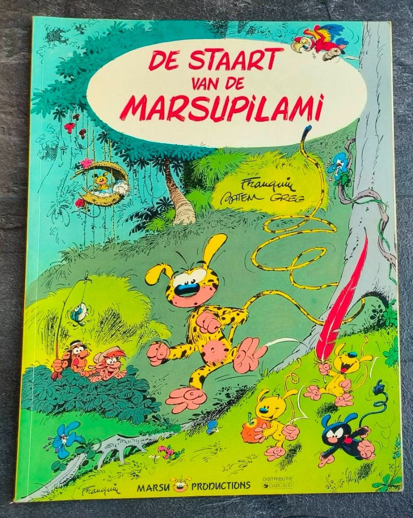 De staart van de Marsupilami, Boeken, Greg, Eén stripboek, Ophalen of Verzenden, Zo goed als nieuw