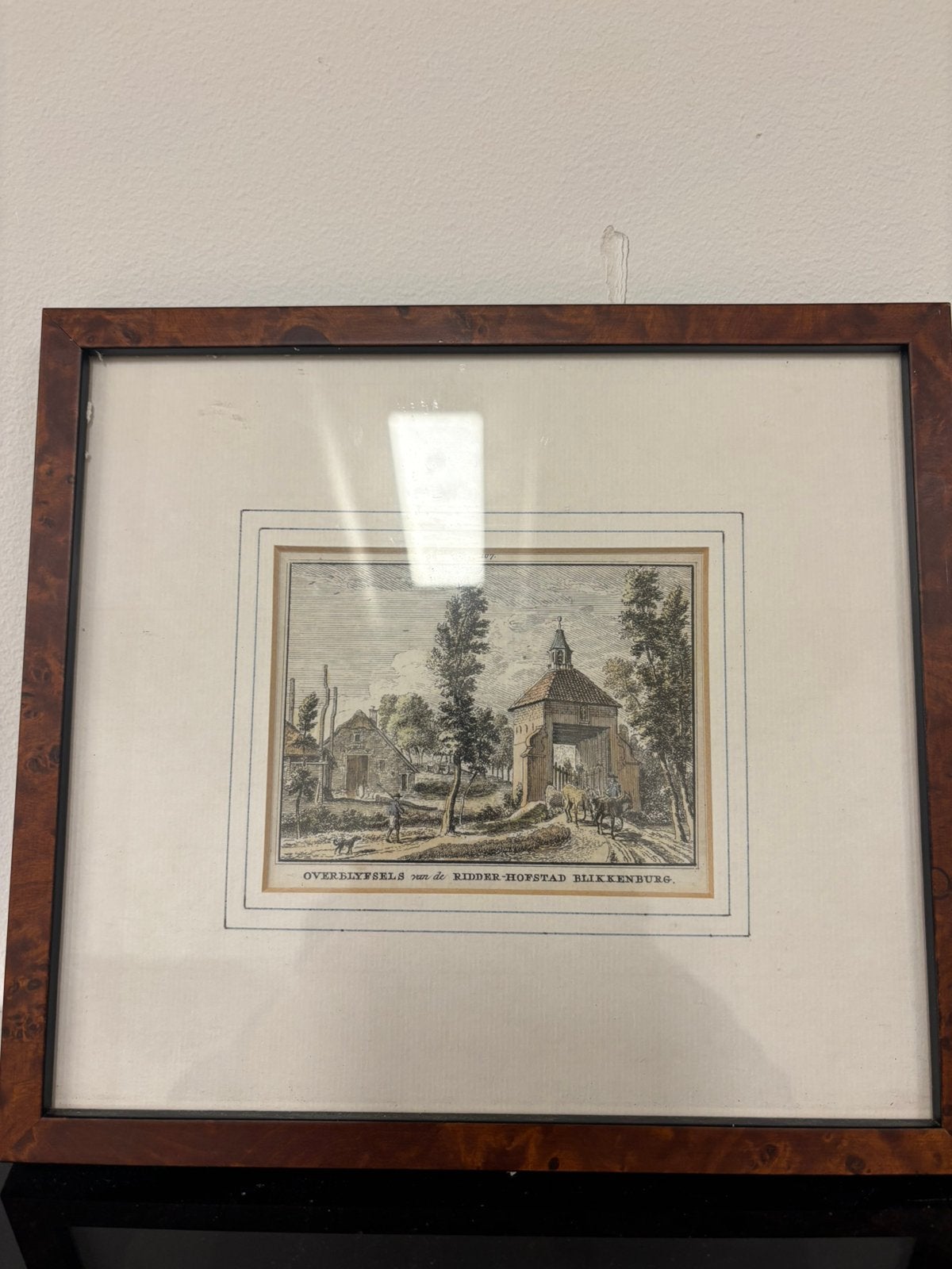 Prent Zeist, ridder-hofstad Blikkenburg, Antiek en Kunst, Ophalen