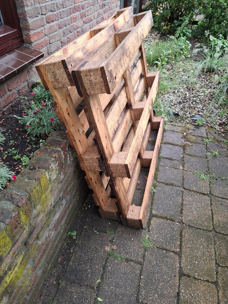 Pallats 100x120 2x - gratis af te halen, Ophalen, Zo goed als nieuw, Hout
