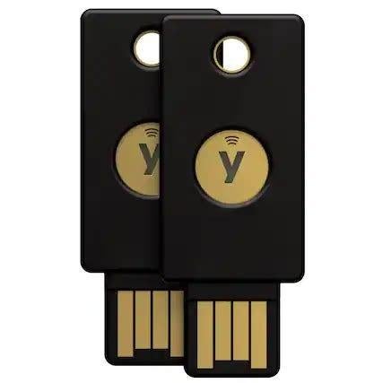 Yubico 5 NFC - 2 pack, Computers en Software, Antivirus- en Beveiligingssoftware, Ophalen of Verzenden, Zo goed als nieuw, Yubico