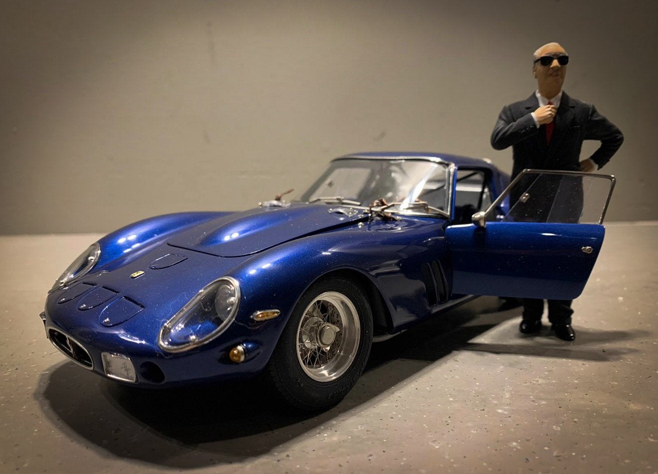 CMC FERRARI 250 GTO  metalic blauw 1:18, Ophalen of Verzenden, Zo goed als nieuw, Overige merken