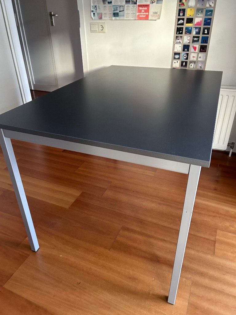 Tafel, Kunststof/Metaal, 120x80x75(H), Overtoom, Ophalen, 100 tot 150 cm, Nieuw, 50 tot 100 cm