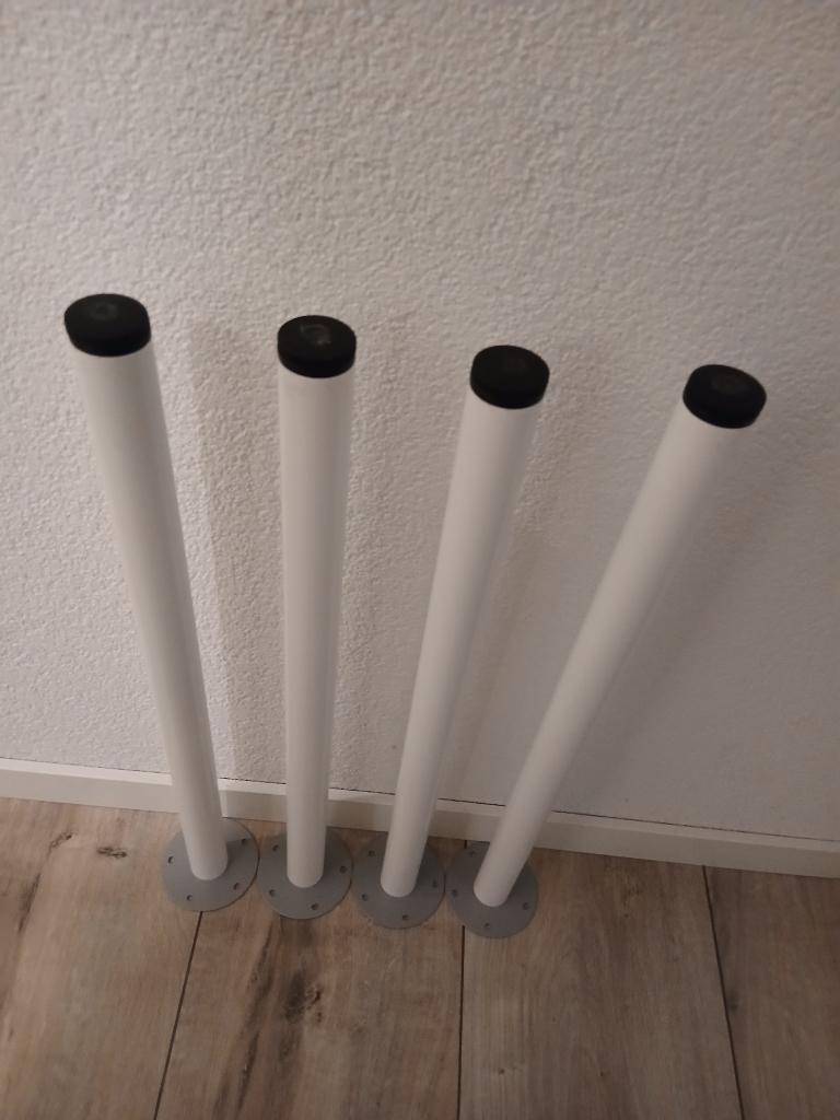 4 tafelpoten Ikea Adils, Ophalen, Minder dan 50 cm, 50 tot 100 cm, Rond