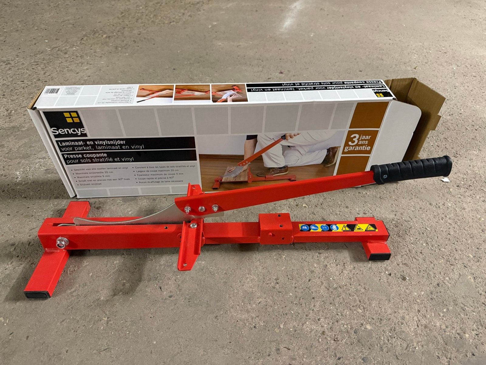 Sencys XL Laminaat- en Vinylsnijder - Nieuwstaat, Ophalen of Verzenden, Zo goed als nieuw, Snijgereedschap, Overige merken