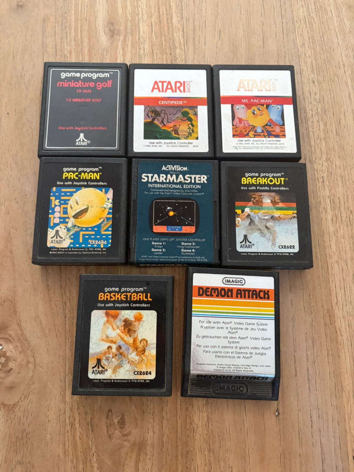 Acht Atari 2600 spellen, Gebruikt, Overige genres, 1 speler, Ophalen of Verzenden