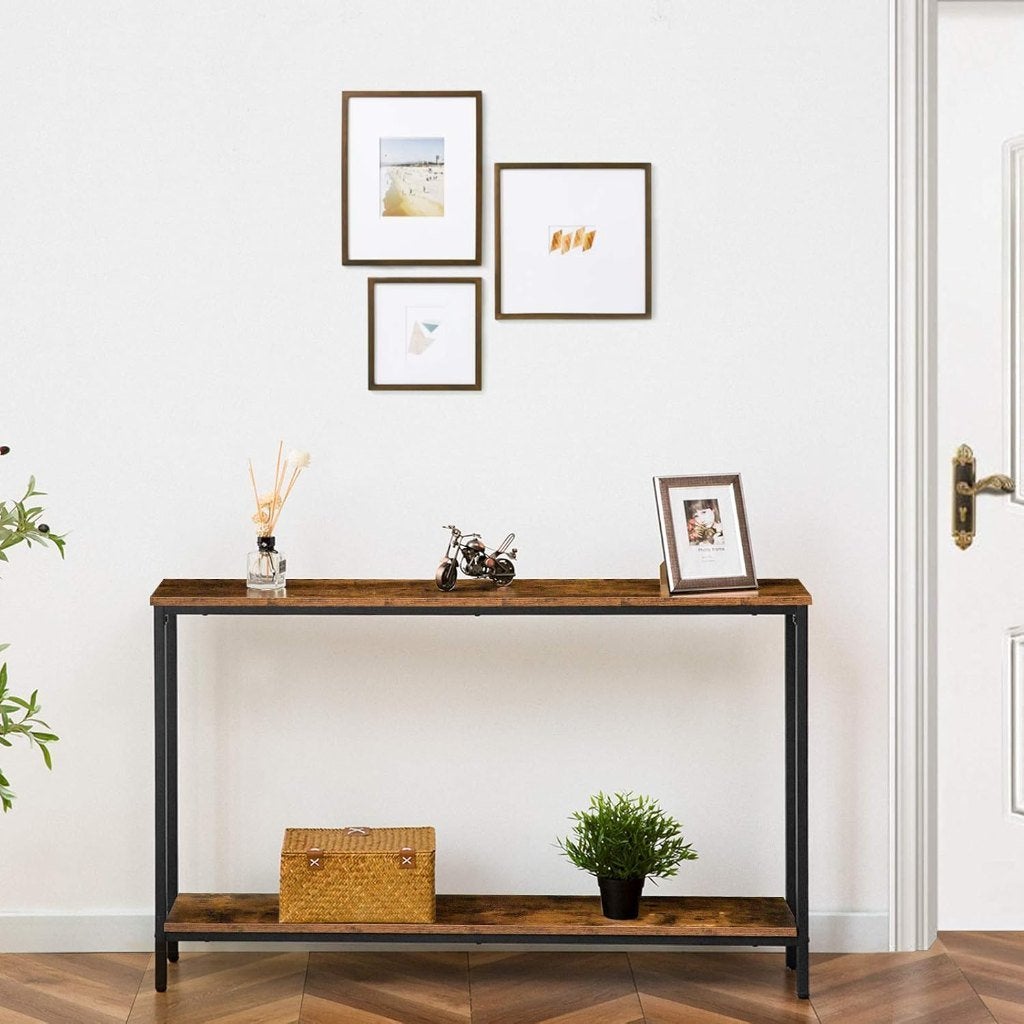 Foto 8 van Nieuwe Sidetable - Consoletafel 120 cm Bruin-120x20x75cm