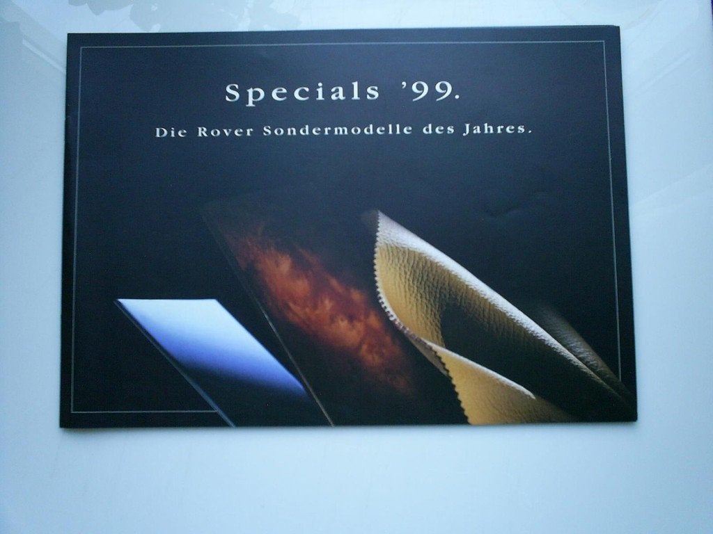 Die Rover Sondermodelle des jahres Specials 1999, Verzenden, Zo goed als nieuw, Overige merken
