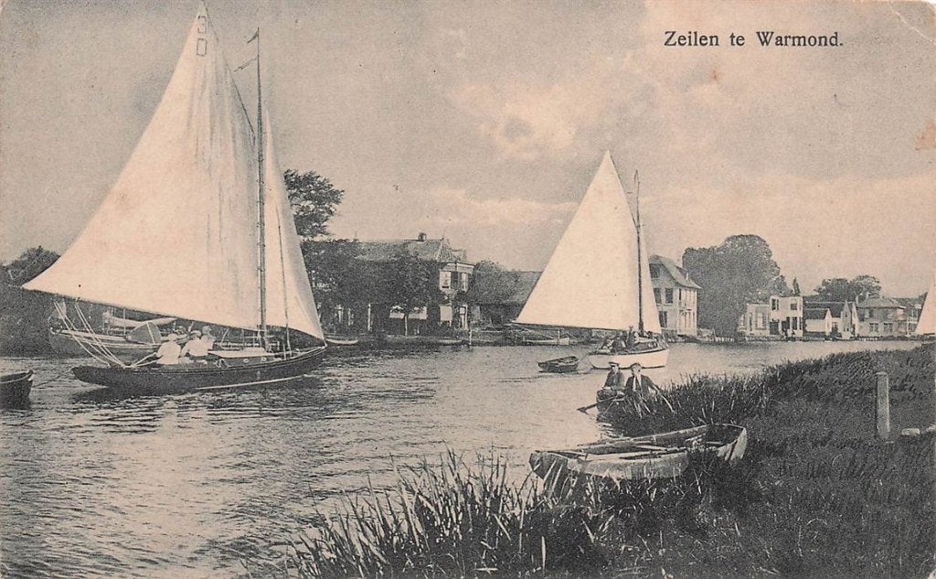 703-467-001 Zeilen te Warmond, Ophalen of Verzenden, Voor 1920, Zuid-Holland