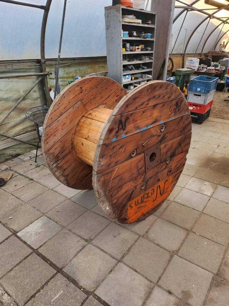 Kabelhaspel, Tuin en Terras, Ophalen of Verzenden, Gebruikt