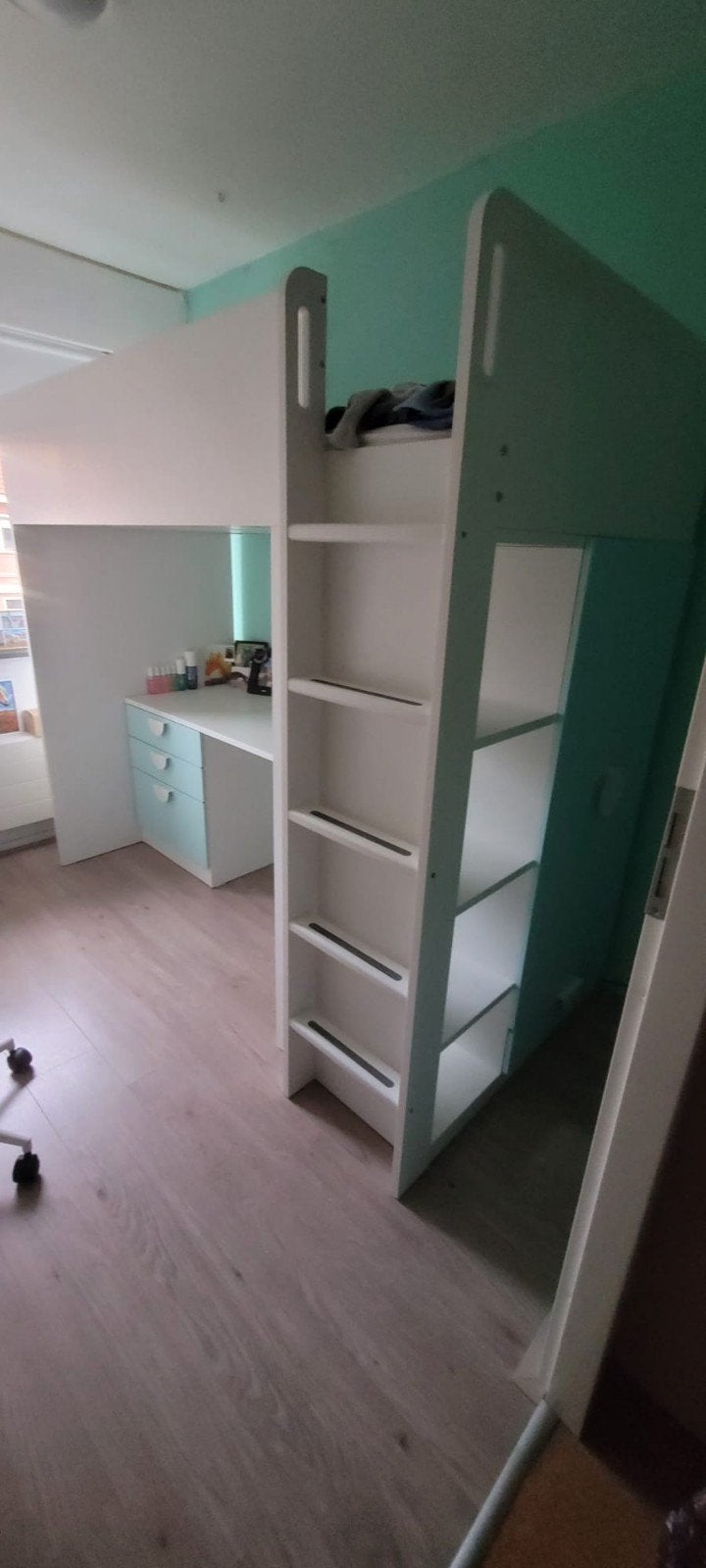 Ikea Smastad Hoogslaper met bureau en kast, Ophalen, Gebruikt, Hoogslaper