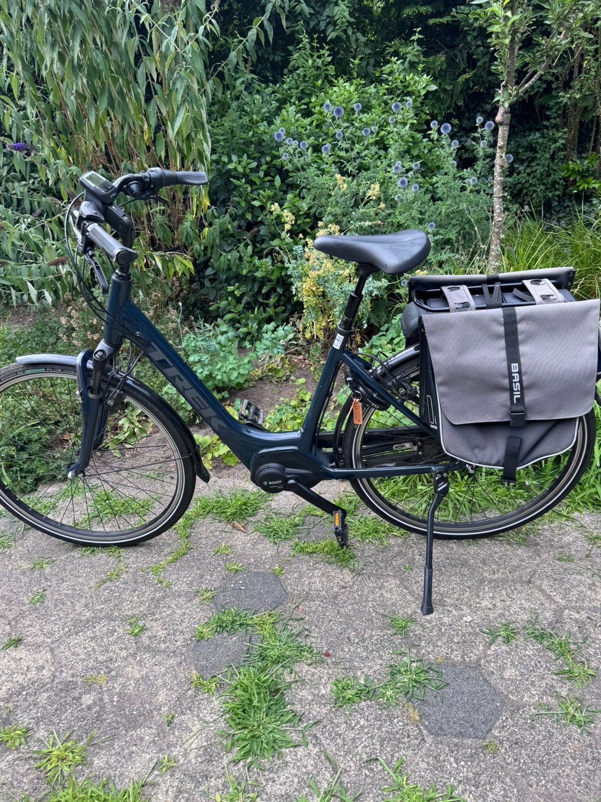 Trek District +4 Lowstep nachtblauw, frame minder dan 47 cm, Zo goed als nieuw, Minder dan 47 cm, 50 km per accu of meer, Ophalen