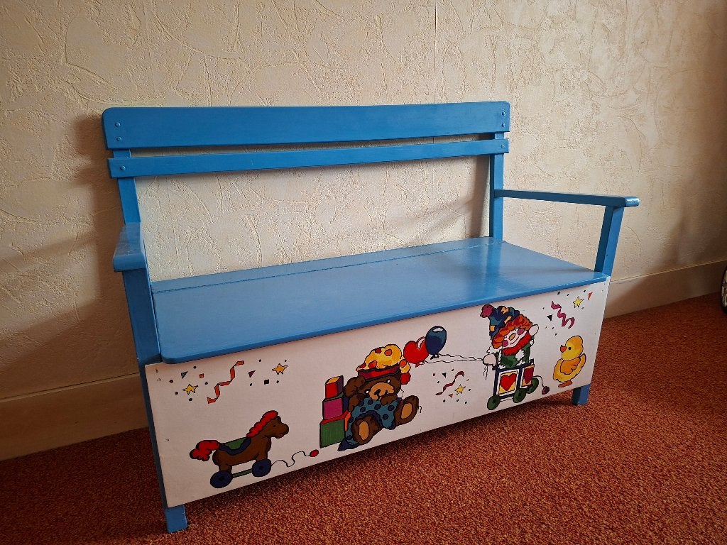 kinderbankje met opbergruimte, Ophalen, Gebruikt, Stoel(en)