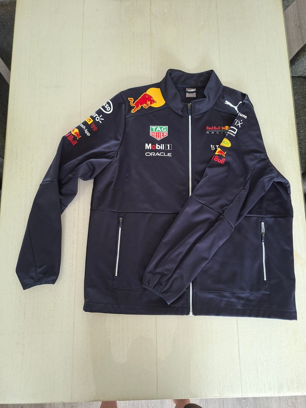Red Bull Racing Puma Softshell Jas XXL, Ophalen of Verzenden, Zo goed als nieuw, Overige maten, Blauw