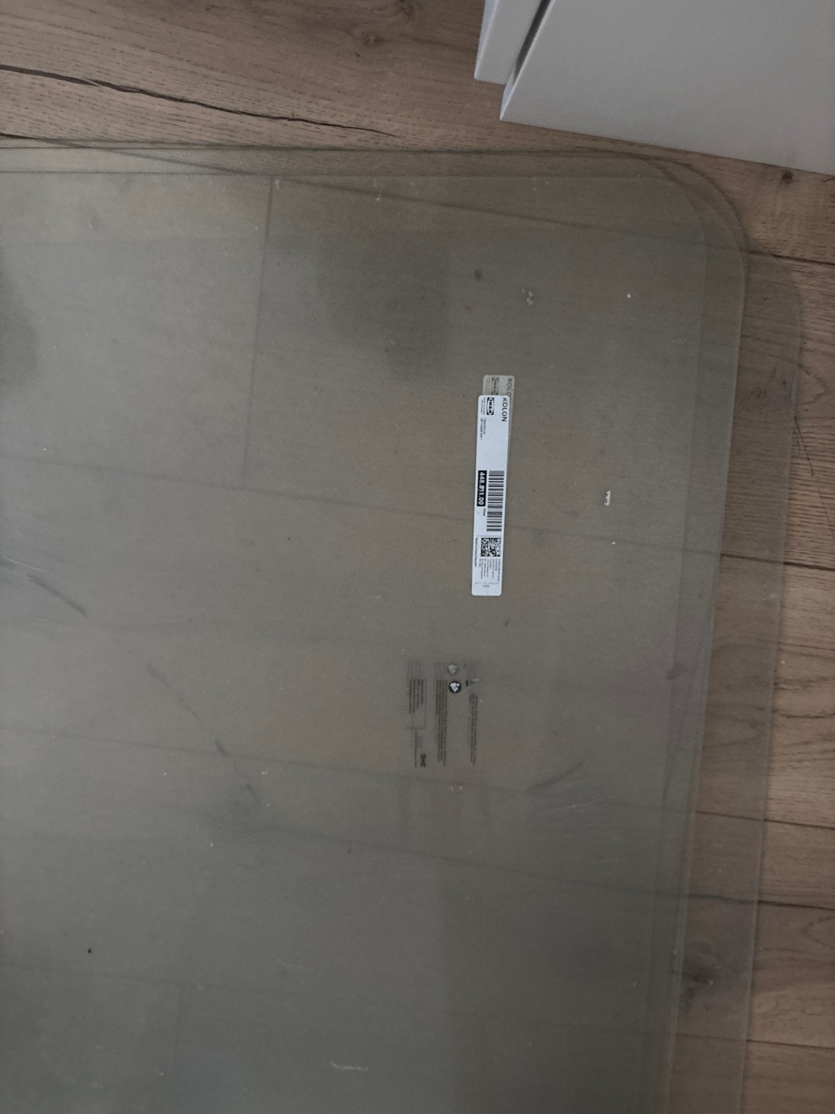 IKEA Kolon Vloerbeschermer voor bureaustoel 120x100, Ophalen, Gebruikt