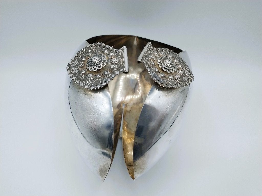 Zilveren Fries oorijzer, K.J. Kanninga, Drachten 1908, Antiek en Kunst, Verzenden, Zilver