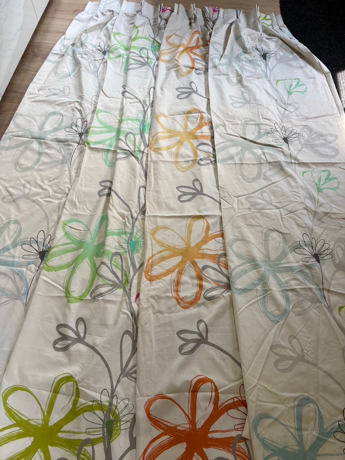 Gordijnen, Huis en Inrichting, 200 cm of meer, Ophalen of Verzenden, Zo goed als nieuw, Overige kleuren