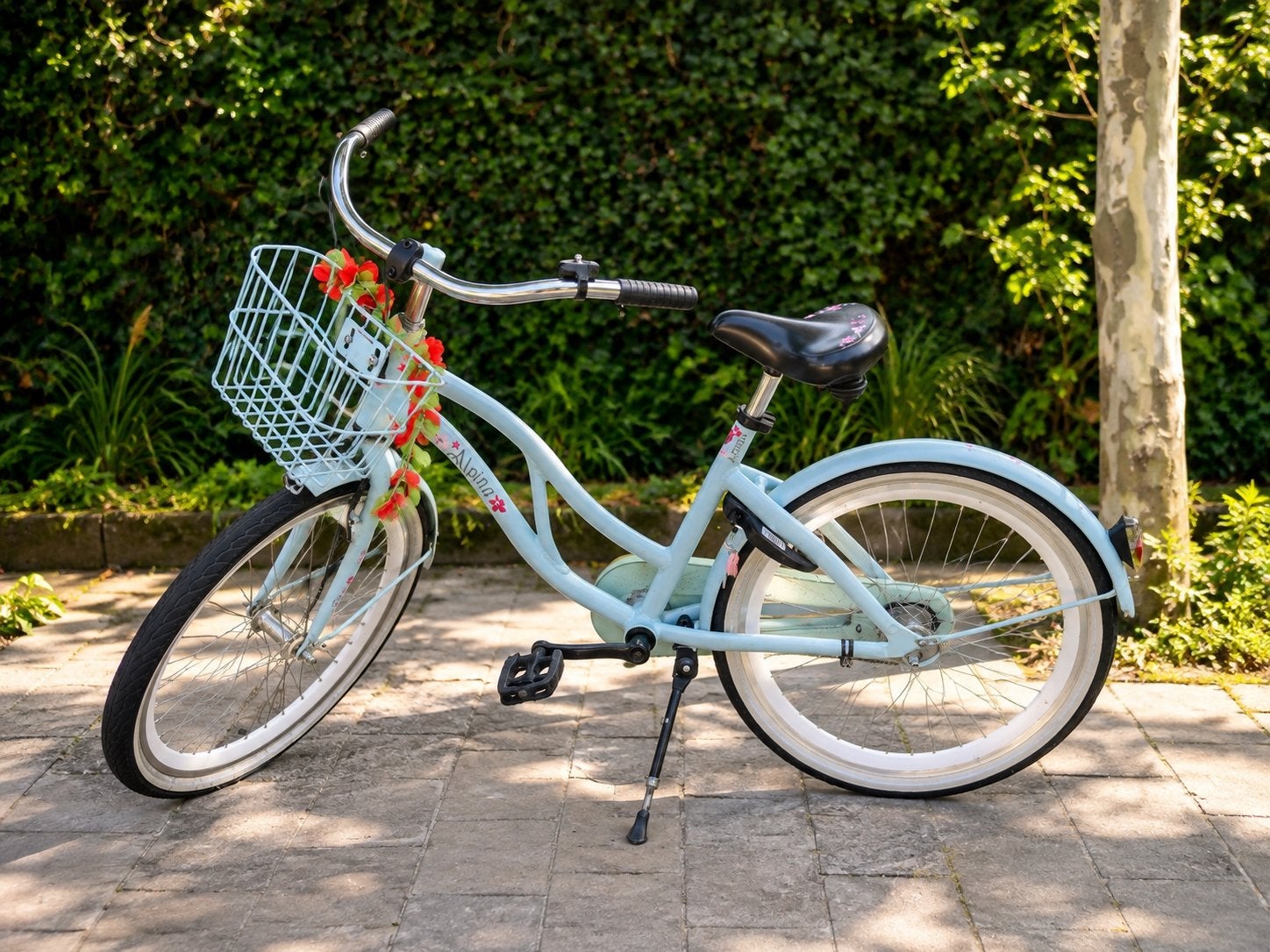 Alpina ocean meisjesfiets blauw 22 inch - Goede staat, Fietsen en Brommers, Fietsen | Meisjes, Ophalen, Gebruikt, 22 inch