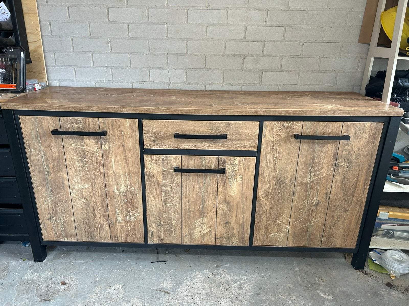 Dressoir met lades en deuren - 183x50x90 cm, Ophalen, Gebruikt, 150 tot 200 cm, Met lade(s)