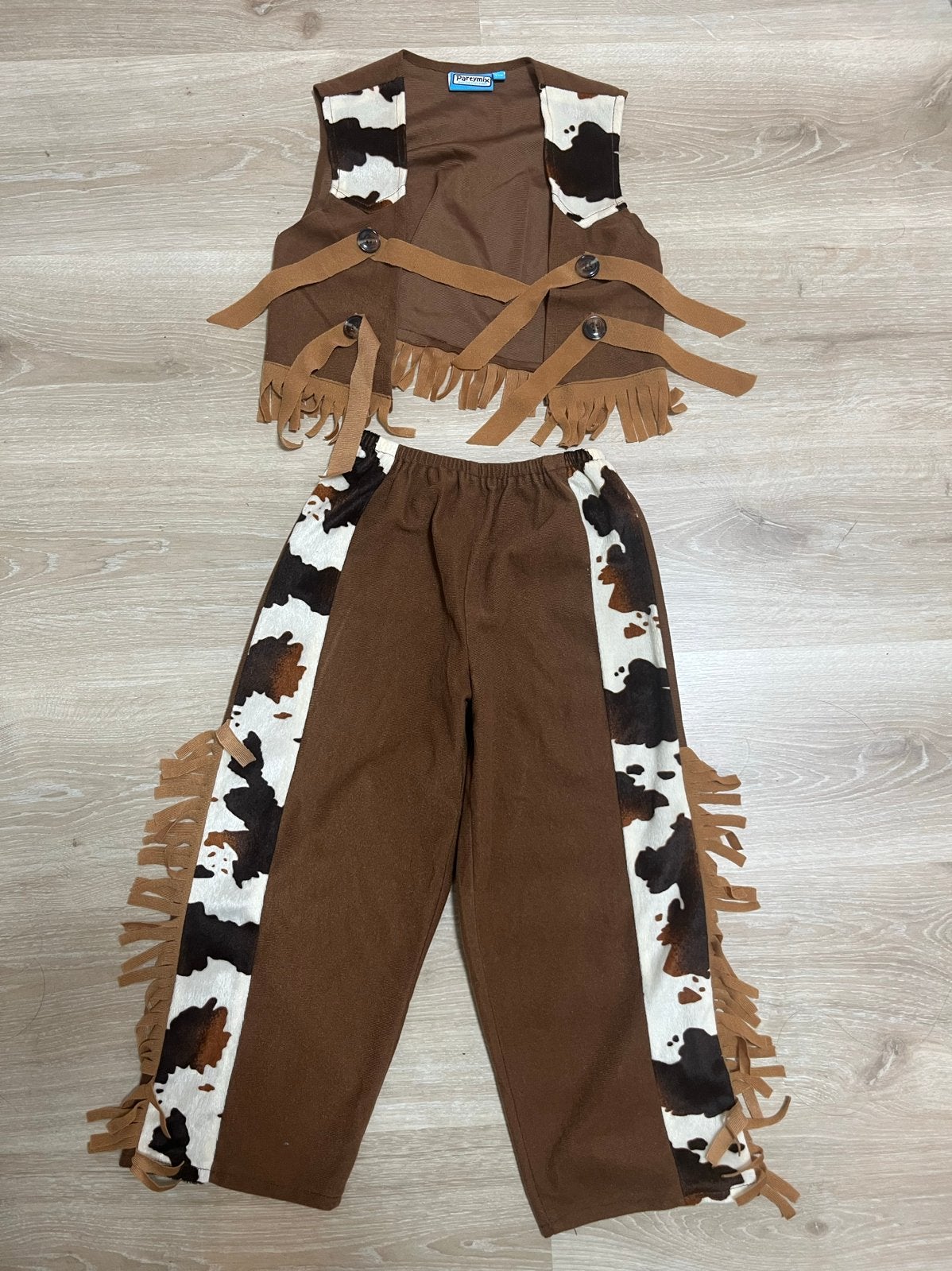 Cowboy/Cowgirl verkleedpak maat 116 - Partymix, Ophalen of Verzenden, Zo goed als nieuw, 110 t/m 116, Jongen of Meisje