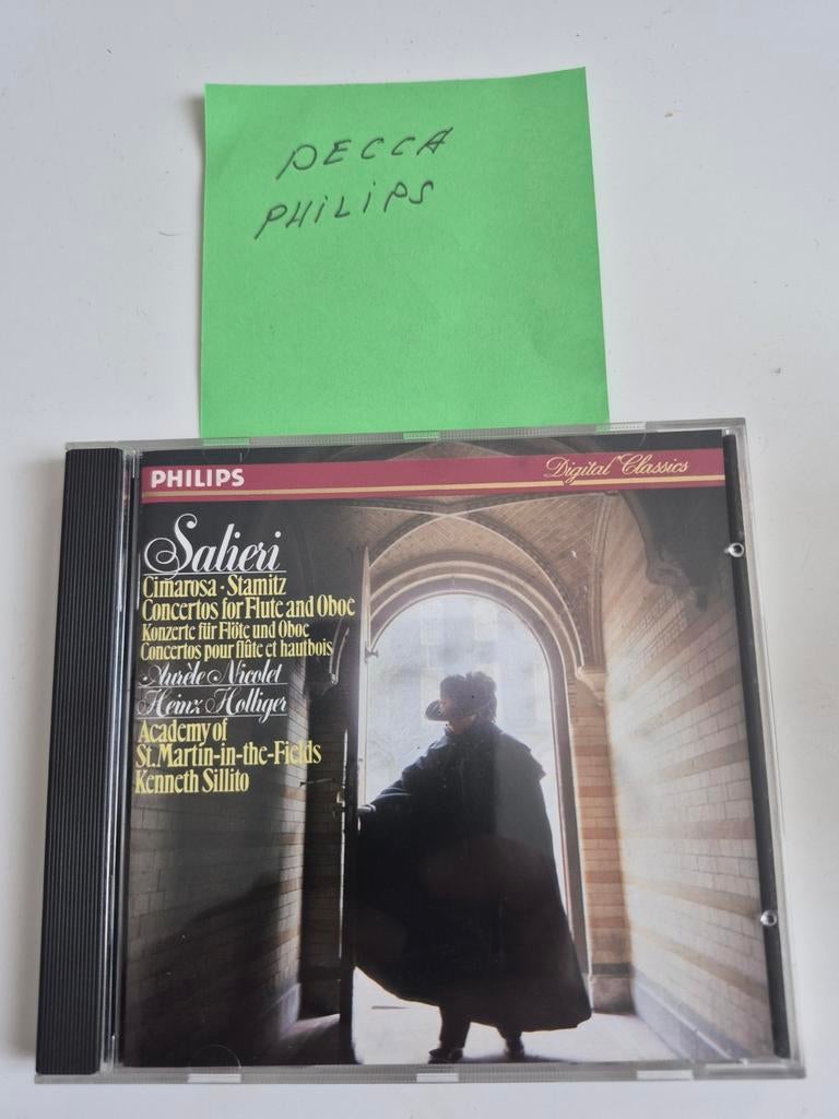 Salieri, Cimarosa, Stamitz: Concertos voor Fluit en Hobo, Cd's en Dvd's, Cd's | Klassiek, Ophalen of Verzenden, Classicisme, Gebruikt