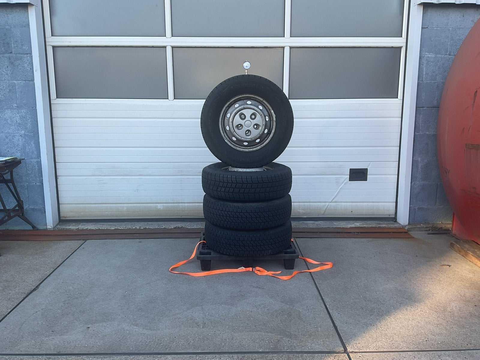 Fiat. Citroën. Peugot.  All - Season set.  215 - 75 - 16., Ophalen, 16 inch, Banden en Velgen, All Season