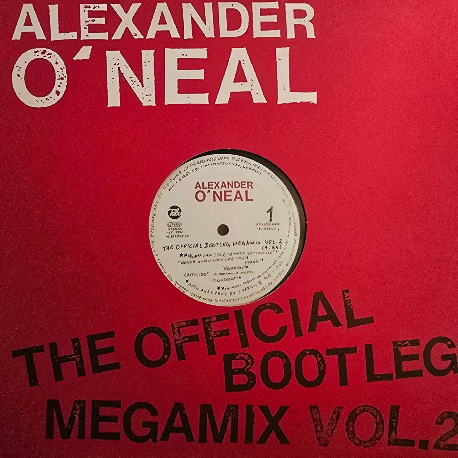 Alexander O'Neal - The Official Bootleg Megamix Vol. 2, LP, Zo goed als nieuw, 12 inch, Limited edition