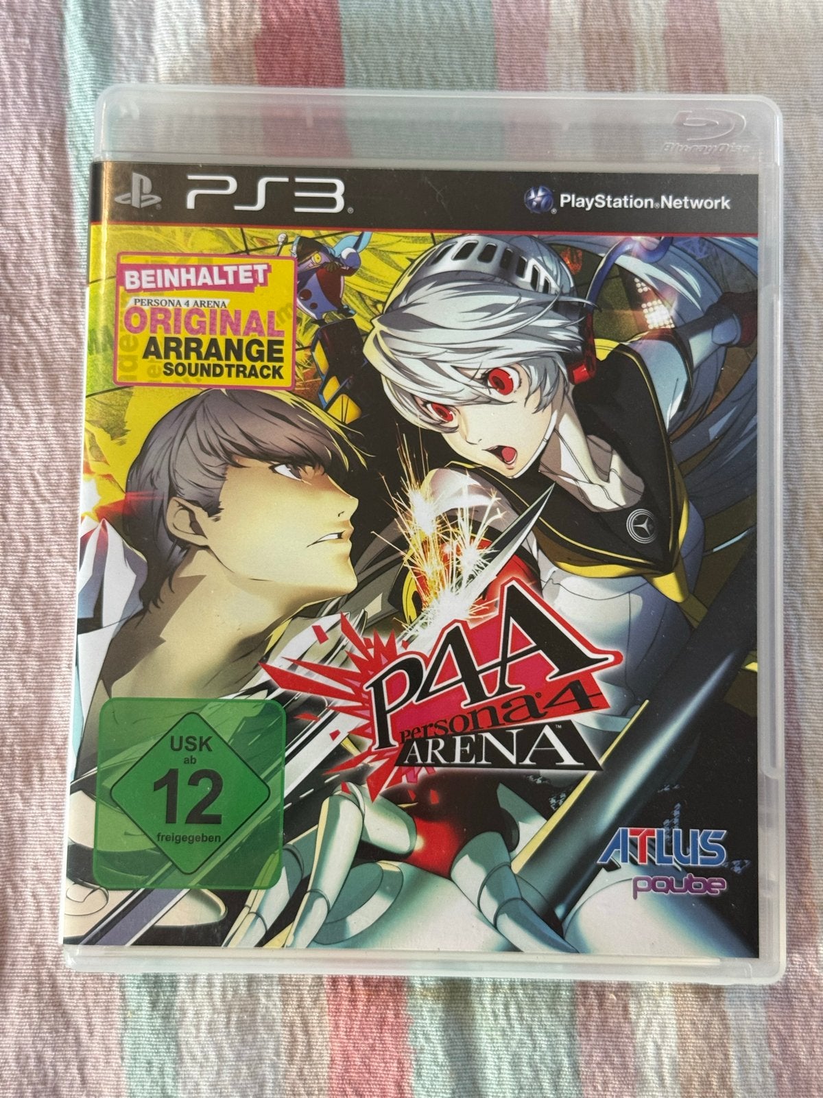P4A Persona Arena PS3 met soundtrack (Duits hoesje), Gebruikt, Vechten, 2 spelers, Ophalen of Verzenden