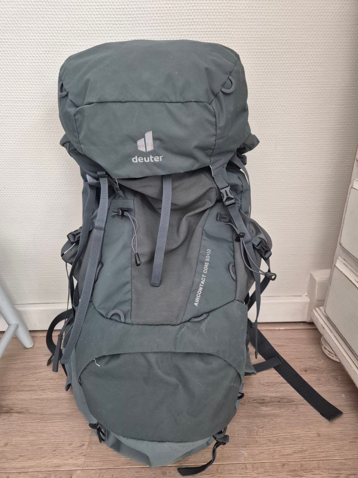 Deuter Aircontact Core 50+10 Trekkingrugzak, Sieraden, Tassen en Uiterlijk, Overige merken, 25 tot 40 cm, Zo goed als nieuw, 60 cm of meer