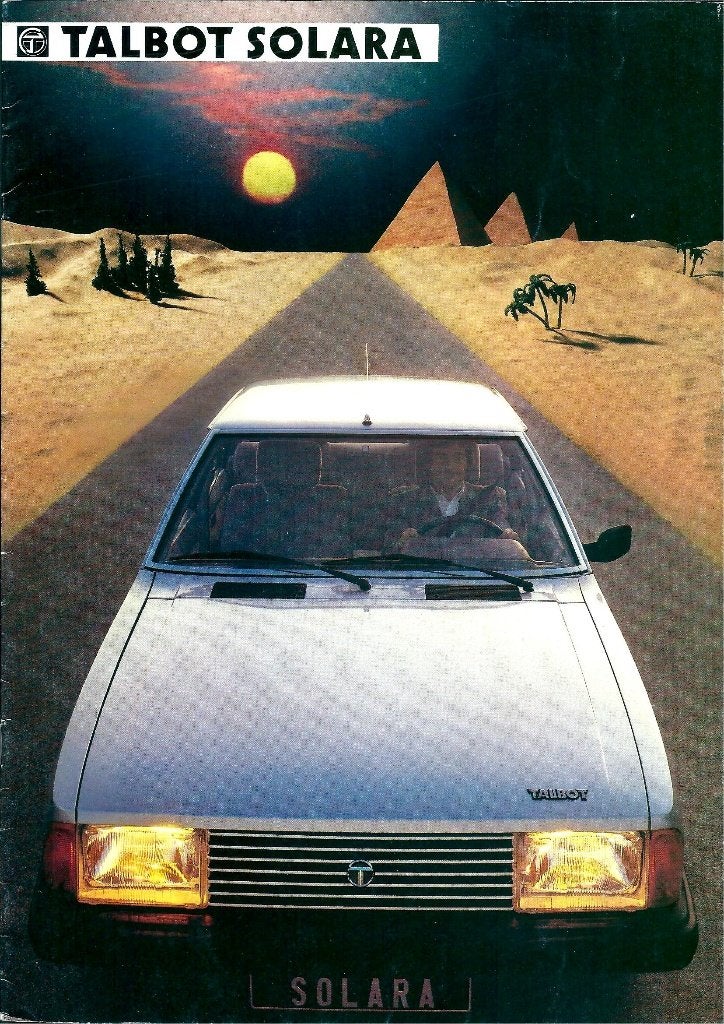 Folder Talbot Solara 1984, Ophalen of Verzenden, Gelezen, Overige merken