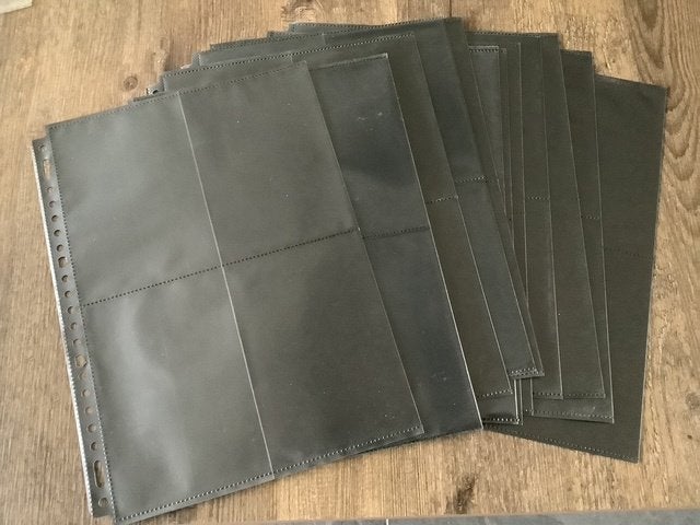 4- Vaks insteekbladen zwart-nog als nieuw-50 st. voor €10.00, Ophalen, Zo goed als nieuw