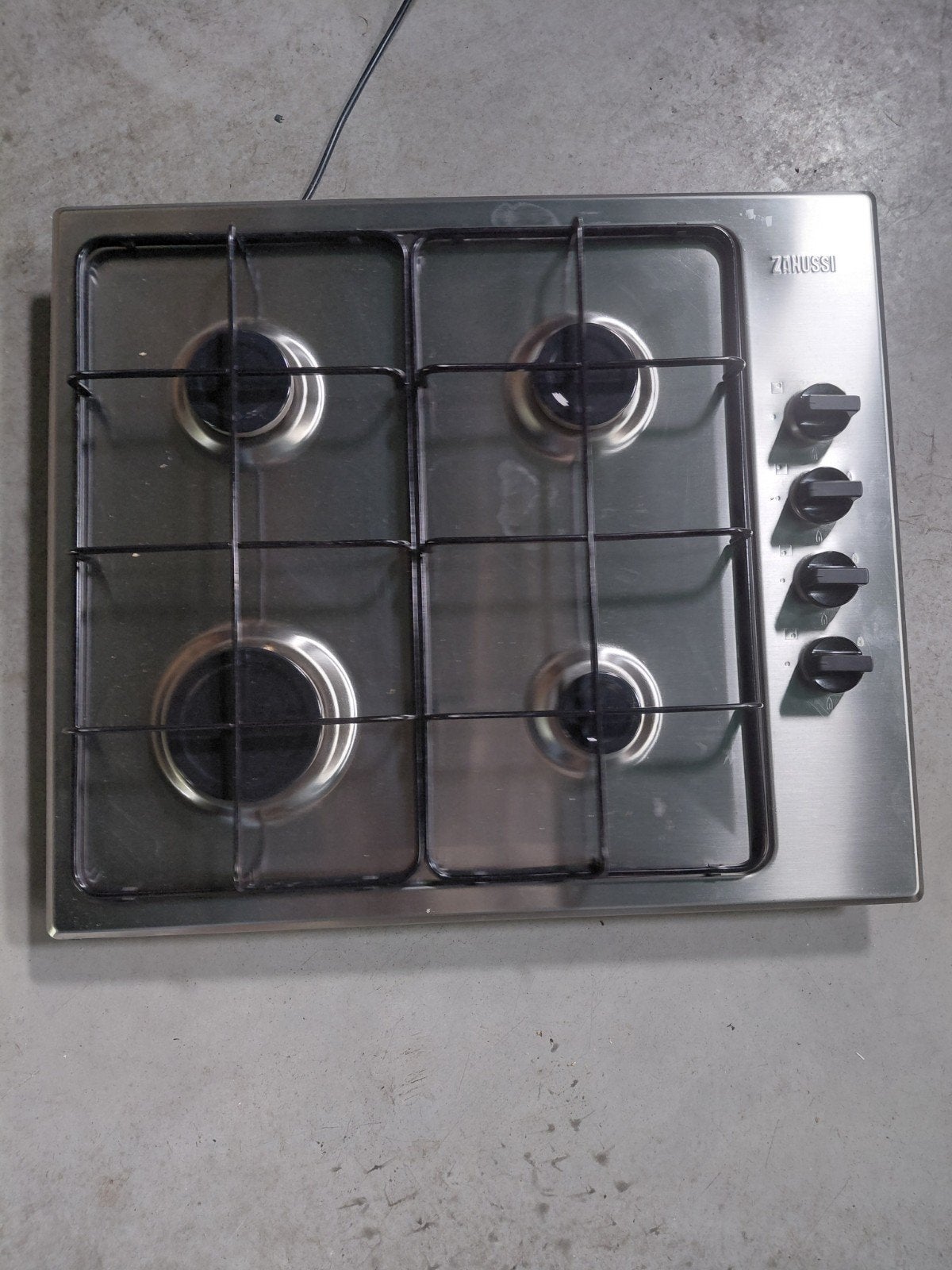 Zanussi 4-pits gasfornuis - op GASSENFLES Gebruikt, Witgoed en Apparatuur, Kookplaten, Gebruikt, Inbouw, Gas, 4 kookzones